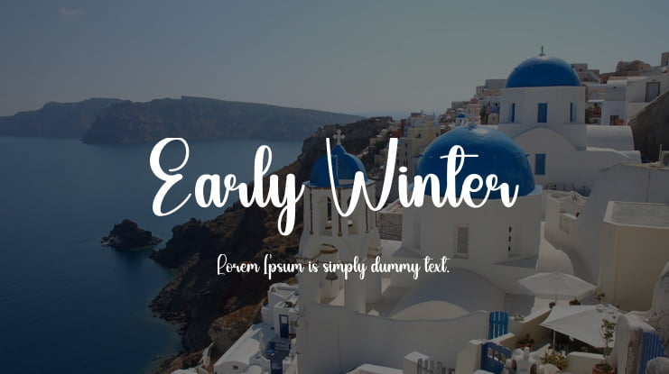 Early Winter Font