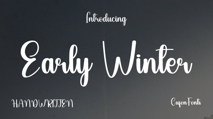 Early Winter Font