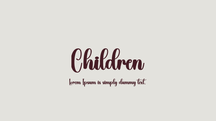 Children Font