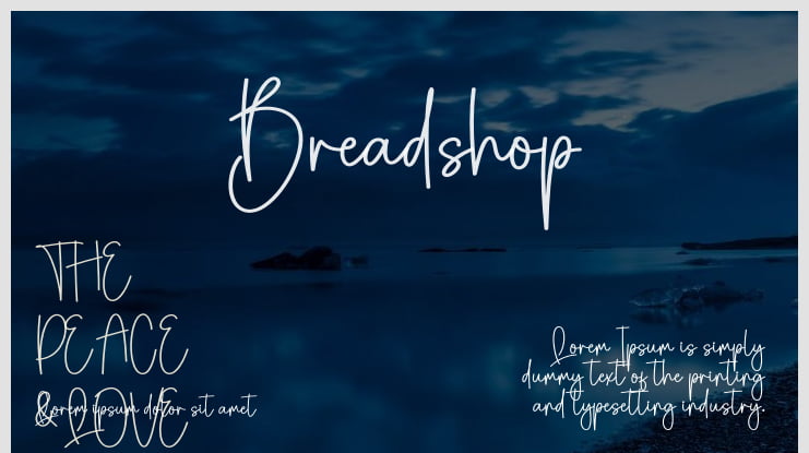 Breadshop Font