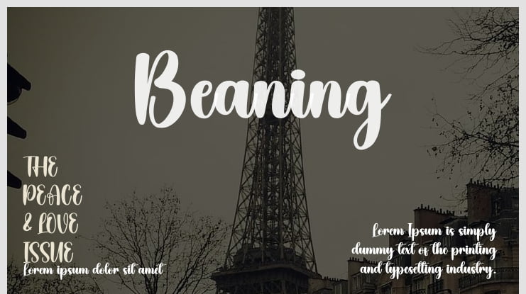 Beaning Font