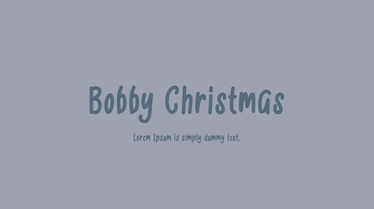 Bobby Christmas Font