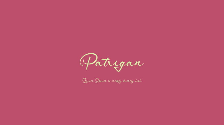 Patrigan Font