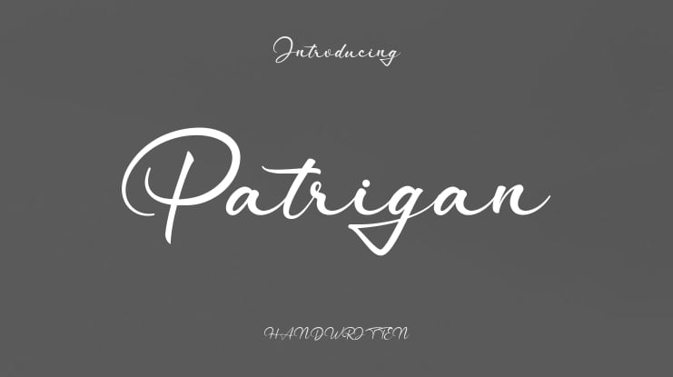 Patrigan Font