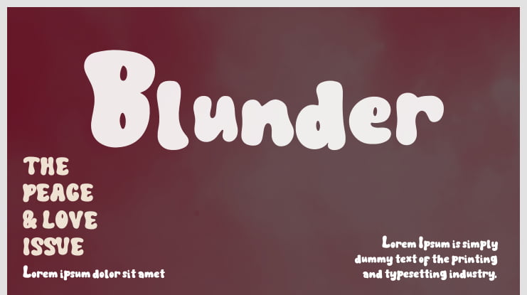 Blunder Font