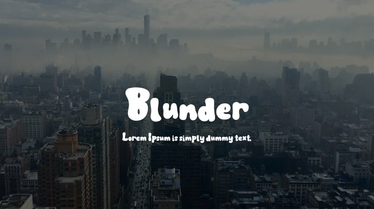 Blunder Font