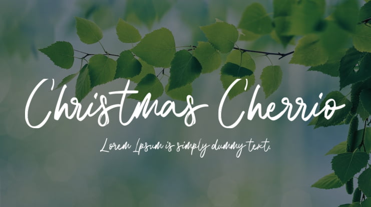 Christmas Cherrio Font