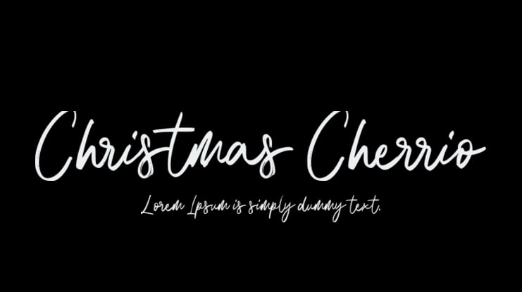 Christmas Cherrio Font