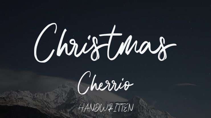 Christmas Cherrio Font