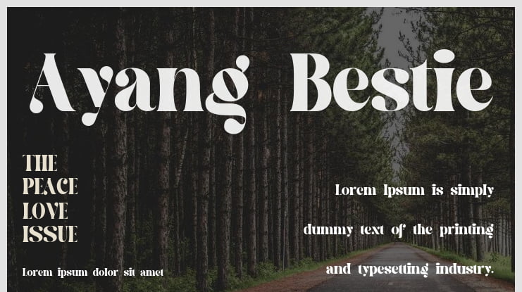 Ayang Bestie Font