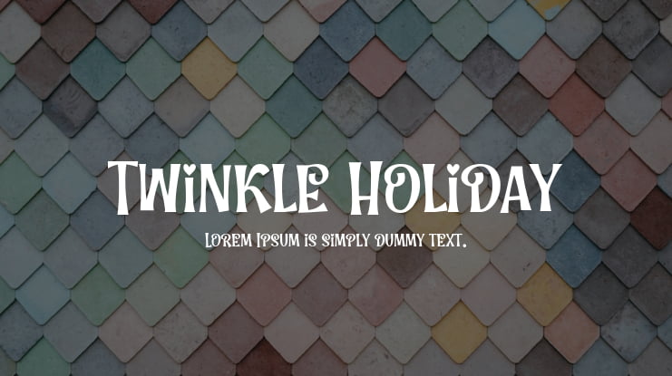 Twinkle Holiday Font