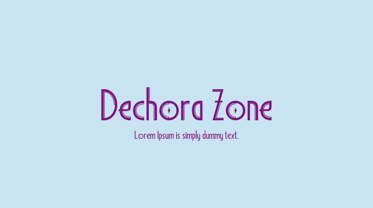 Dechora Zone Font