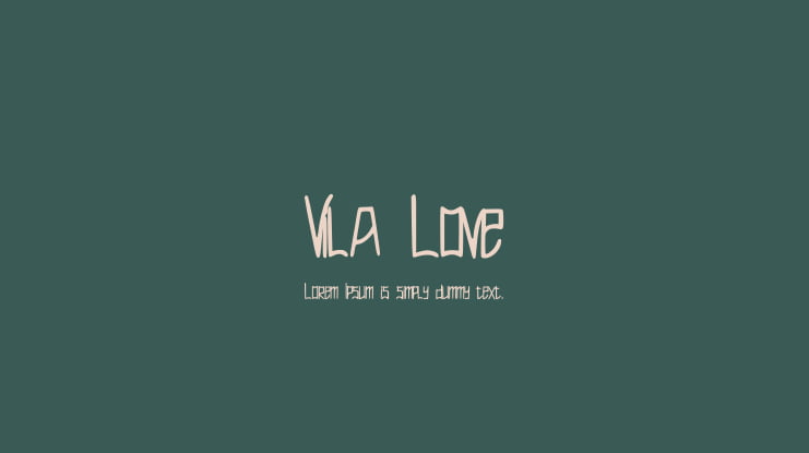 Vila Love Font