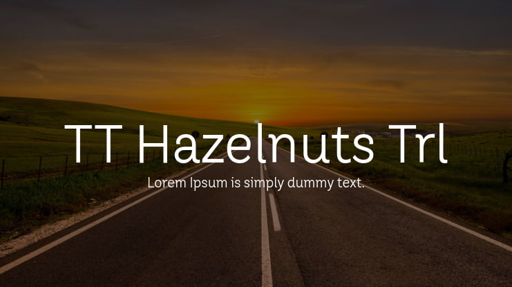 TT Hazelnuts Trl Font Family