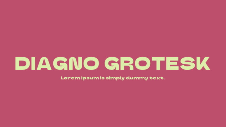 DIAGNO GROTESK Font