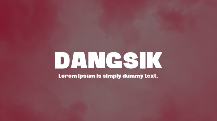 DANGSIK Font