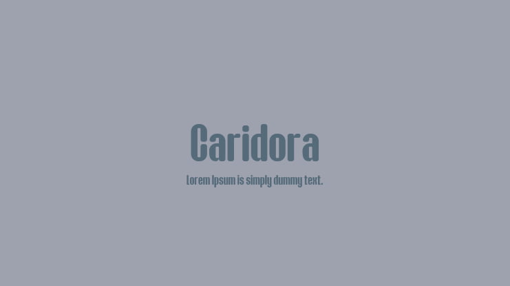 Caridora Font