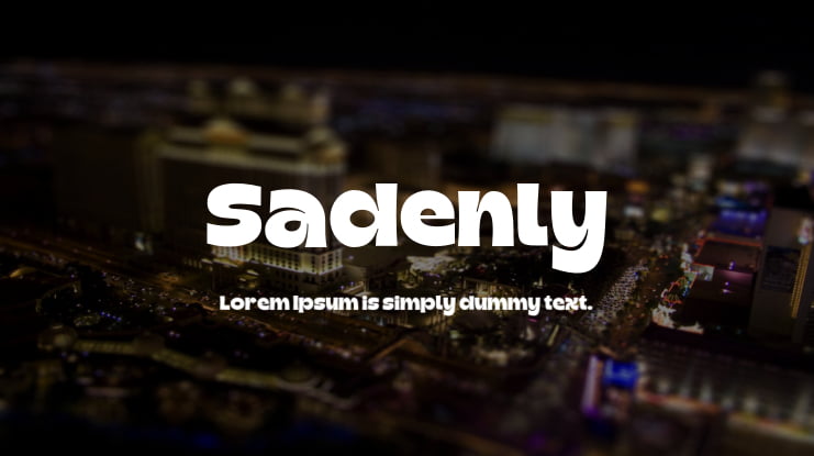 Sadenly Font