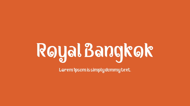 Royal Bangkok Font Family