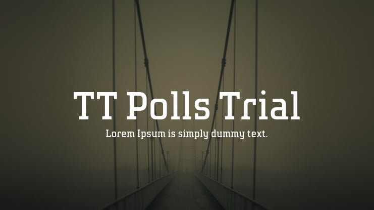 TT Polls Trial Font Family