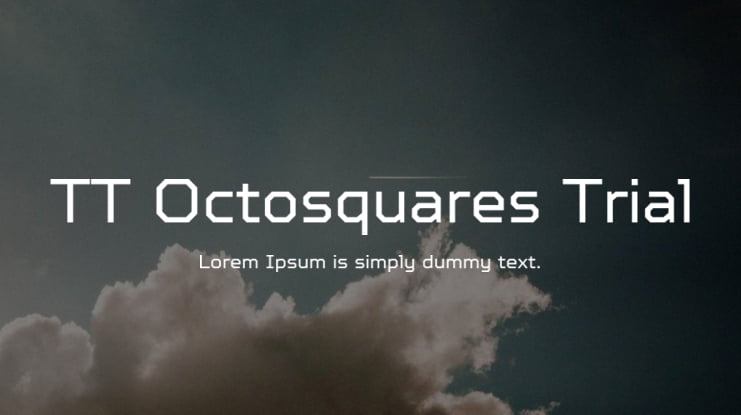 TT Octosquares Trial Font Family