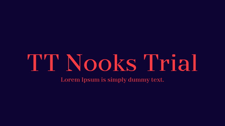 TT Nooks Trial Font Family