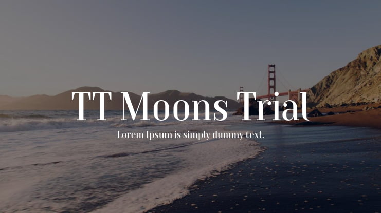 TT Moons Trial Font Family