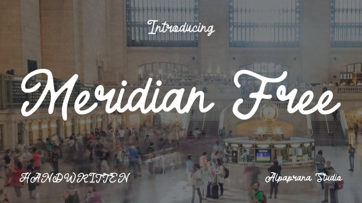 Meridian Free Font