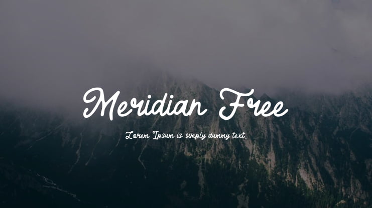 Meridian Free Font