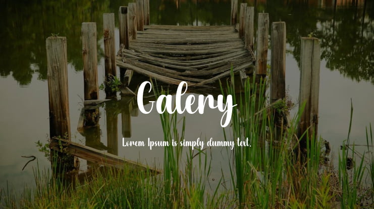 Galery Font