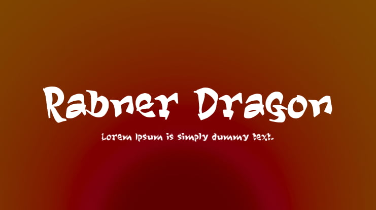 Rabner Dragon Font