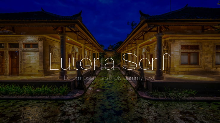 Lutoria Serif Font Family