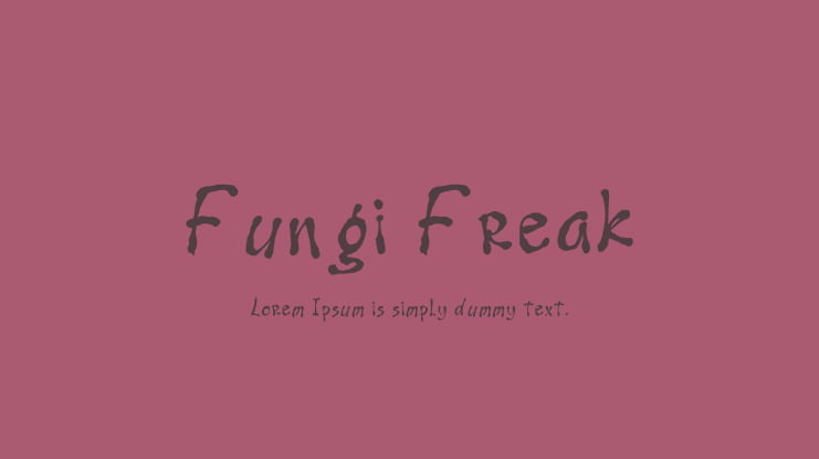 Fungi Freak Font