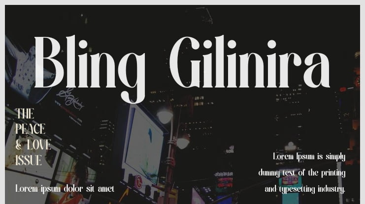 Bling Gilinira Font