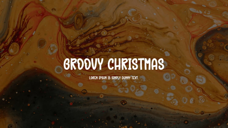 Groovy Christmas Font