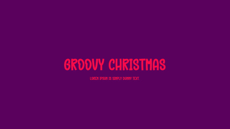 Groovy Christmas Font