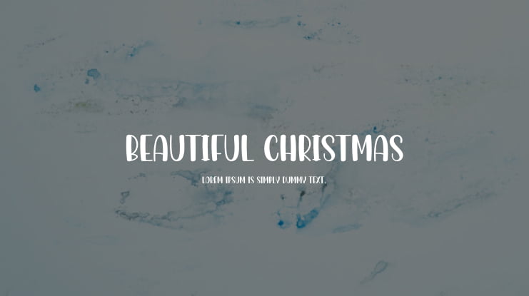 Beautiful Christmas Font