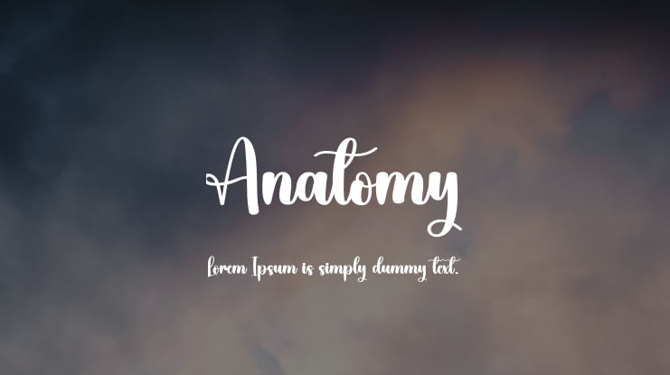 Anatomy Font