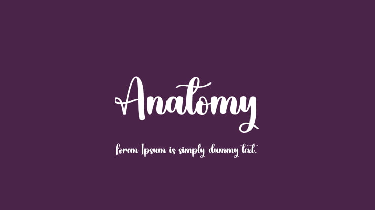 Anatomy Font