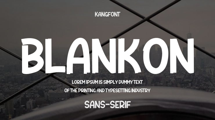 Blankon Font