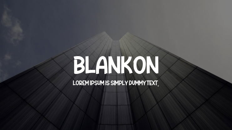 Blankon Font