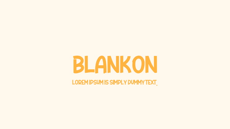 Blankon Font