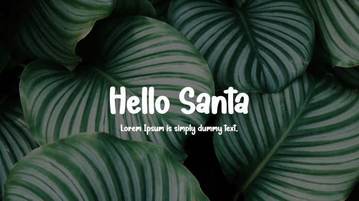 Hello Santa Font