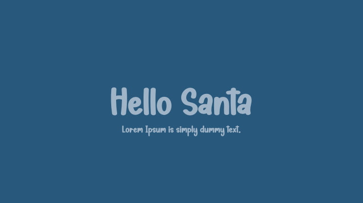 Hello Santa Font