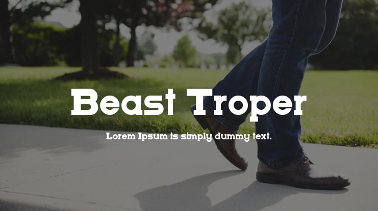 Beast Troper Font