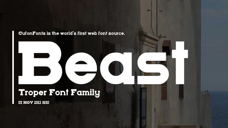 Beast Troper Font