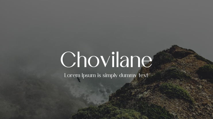 Chovilane Font