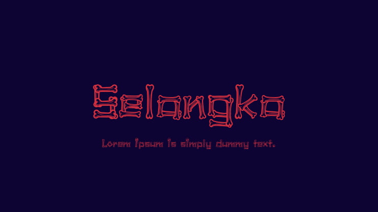 Selangka Font