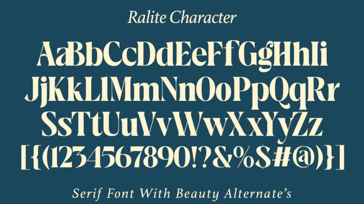 Ralite Font