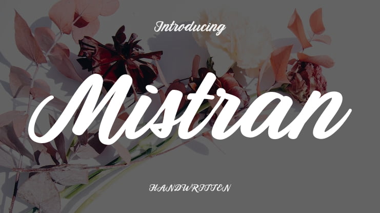 Mistran Font